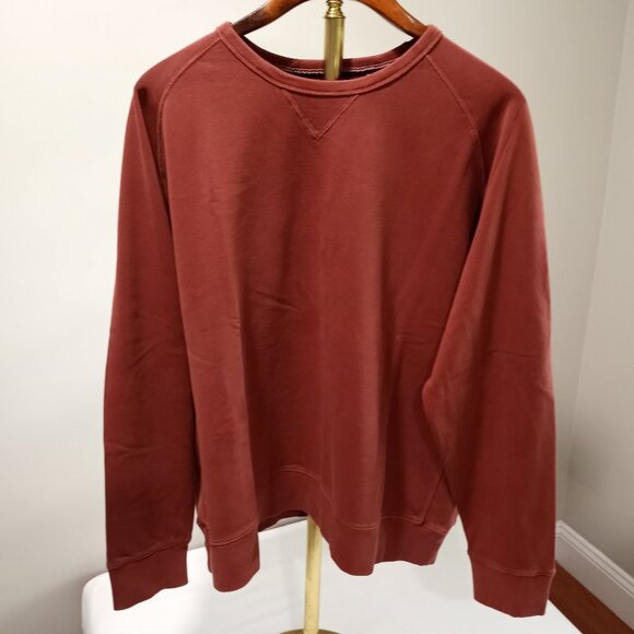 JEREMIAH VINTAGE WASHEDCOTTON PINK SWEATSHIRT WITH REINFORCED ELBOW MEN SIZE XXL - Picture 1 of 6